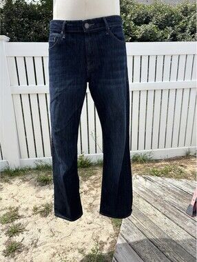 Mavi Matt Dark Wash Straight Leg Jeans Men’s 32x32 Blue Denim Casual